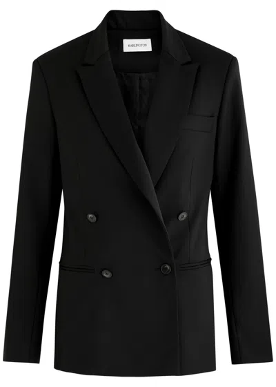16arlington 16 Arlington Bris Crystal-embellished Woven Blazer In Black