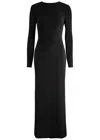 16arlington 16 Arlington Christabel Open-back Gown In Black