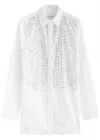 16arlington 16 Arlington Marley Embellished Cotton-poplin Shirt In White