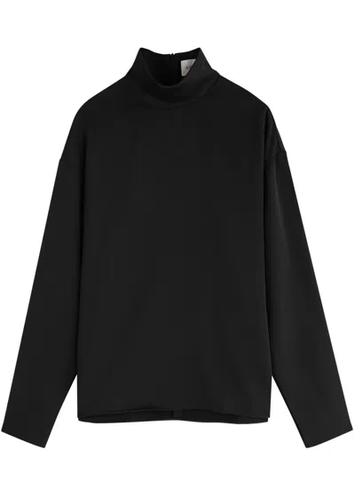 16arlington 16 Arlington Olall Satin Top In Black