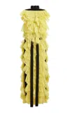 16arlington Adne Fringed Maxi Dress In Yellow