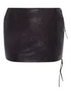 16arlington Adu Zip-detail Mini Skirt In Black
