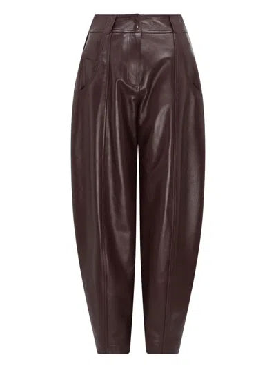 16arlington Alcea Leather Trousers In Brown