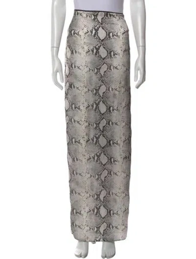 Pre-owned 16arlington Animal Print Long Skirt In Multicolor