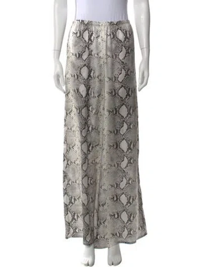 Pre-owned 16arlington Animal Print Wide Leg Pants In Neutral
