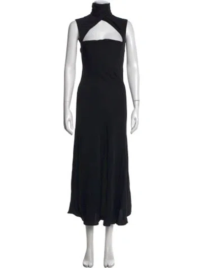 Pre-owned 16arlington Asymmetrical Long Dress In Black