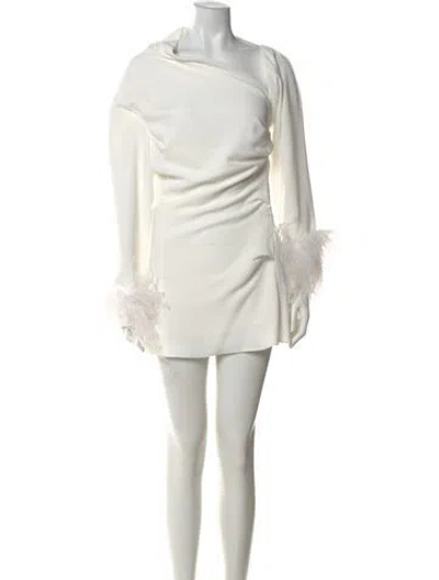 Pre-owned 16arlington Asymmetrical Mini Dress In Neutral