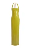 16arlington Auden Sequined Gown In Green