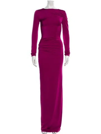 Pre-owned 16arlington Bateau Neckline Long Dress W/ Tags In Purple