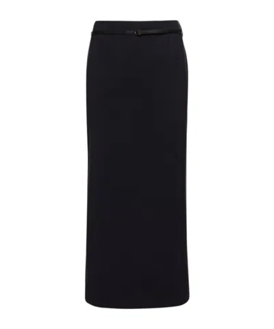 16arlington Belted Skirt In Black