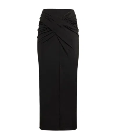 16arlington Berretta Draped Skirt In Black