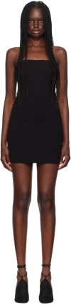 16arlington Black Stell Minidress In Nero