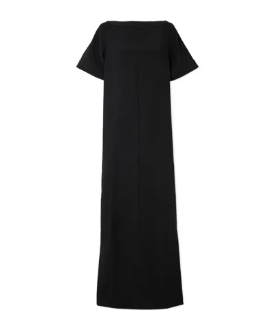 16arlington Clelia Open-back Crepe Gown In Black