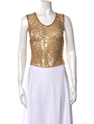 Pre-owned 16arlington Crew Neck Sleeveless Top In Multicolor
