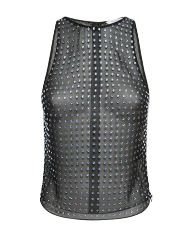 16arlington Crystal Embellished Vest In Black