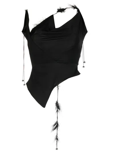 16arlington Cut-out Top In Black
