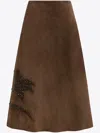 16arlington Dafne Suede Midi Skirt