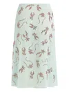 16arlington Dafne Crystal-embellished Studded Chiffon Midi Skirt