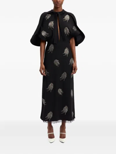 16arlington Della Midi Dress In Black
