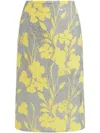16arlington Delta Midi Skirt In Grey