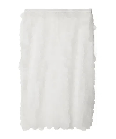 16arlington Delta Pailette-embellished Tulle Midi Skirt In White