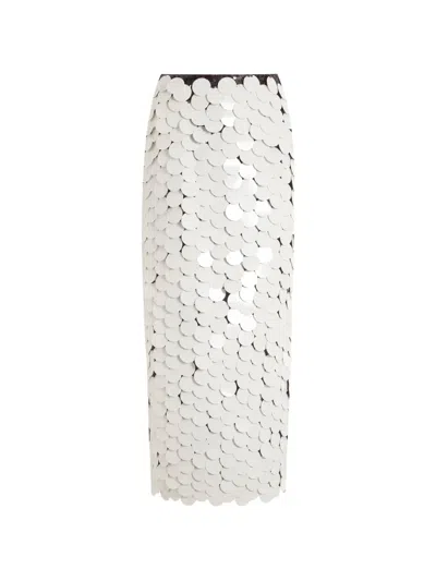 16arlington Dia Sequin Midi Skirt In White