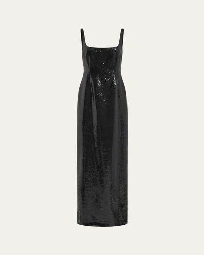16arlington Electra Sequined Gown In Black