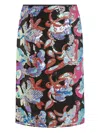 16arlington Sequin Floral Skirt In Multi
