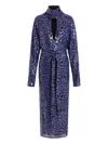 16arlington Epole Sequinned Midi Dress In Blue