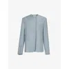 16ARLINGTON 16 ARLINGTON WOMENS GRIGIO PIOMBO ERRA COLLARLESS PADDED-SHOULDER WOOL-BLEND JACKET