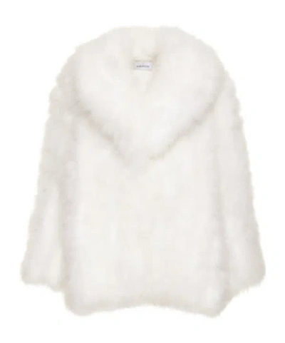 16arlington Feather Short Coat In White