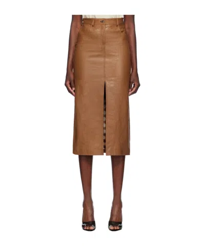 16arlington Fitted Skirt With Split Details