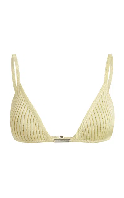 16arlington Flavia Knit Bra Top In Yellow
