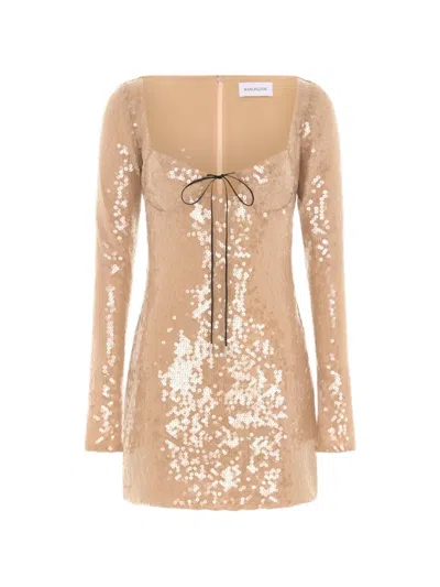 16arlington Franca Mini Dress In Brown