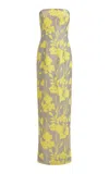 16arlington Frasia Floral Maxi Dress In Yellow