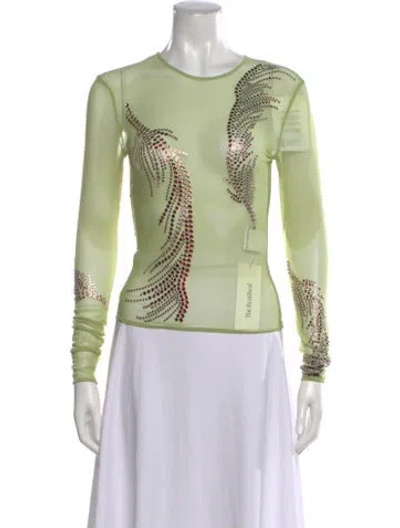 Pre-owned 16arlington Graphic Print Crew Neck Top W/ Tags In Green