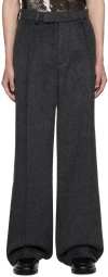 16arlington Gray Felix Trousers In Grigio Antracite