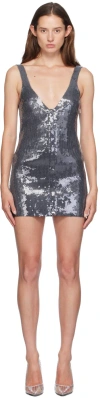 16arlington Gray Hargen Minidress In Grigio Antracite