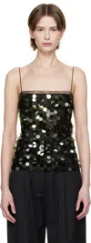 16arlington Suero Sequin-embellished Top In Verde Pino