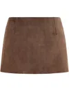 16arlington Haile Suede Mini Skirt In Brown