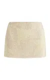 16arlington Haile Sequined Mini Skirt In Yellow