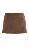 16arlington Haile Suede Mini Skirt In Brown