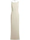 16arlington Hebe Crepe Gown In White