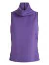 16arlington High-neck Top In Purple