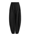 16arlington High-rise Twill Track Pants In Black