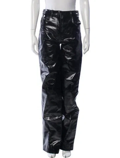 Pre-owned 16arlington High-rise Wide Leg Jeans In Black