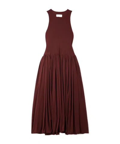 16arlington Hip-gathered Dress In Brown