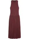 16arlington Gerafftes Kleid In Rot