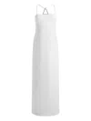 16arlington Ilian Crêpe Gown In White