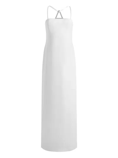 16arlington Ilian Crêpe Gown In White